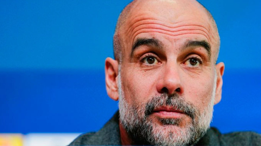 Pep Guardiola, en la rueda de prensa previa al City-Real Madrid