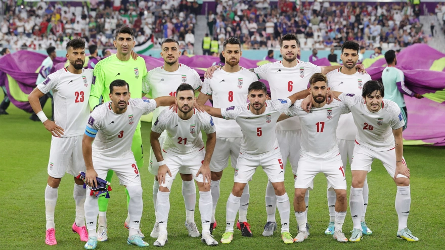 Imagen de un once inicial de Irán en el Mundial de Catar