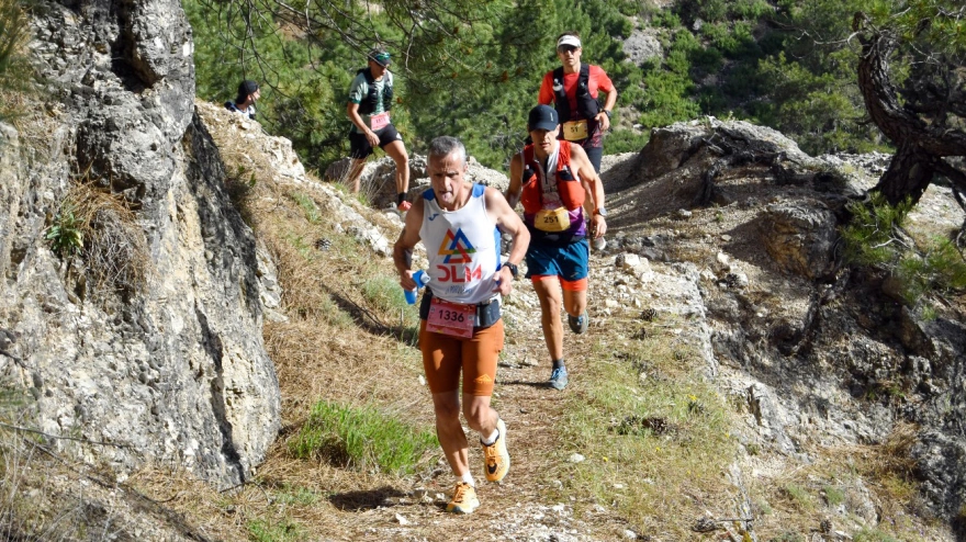 David Lorenzo en pleno esfuerzo una de las muchas pruebas que realiza durante el año