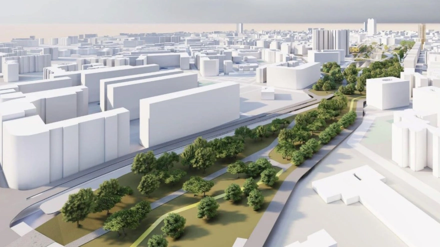 Recreación del futuro Parque Central