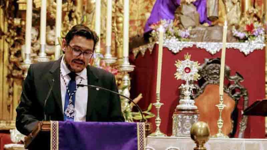 Mauricio García, hermano mayor de la cofradía de Jesús Caído