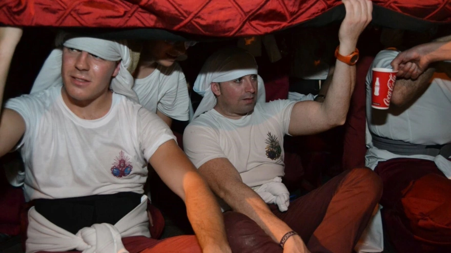 Costaleros de la Agonía, en una imagen de archivo.