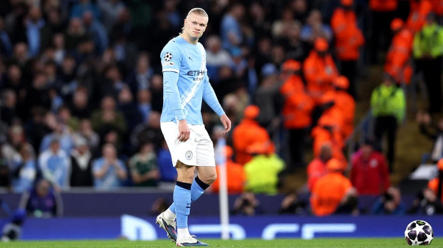 Haaland, en el Manchester City - Real Madrid