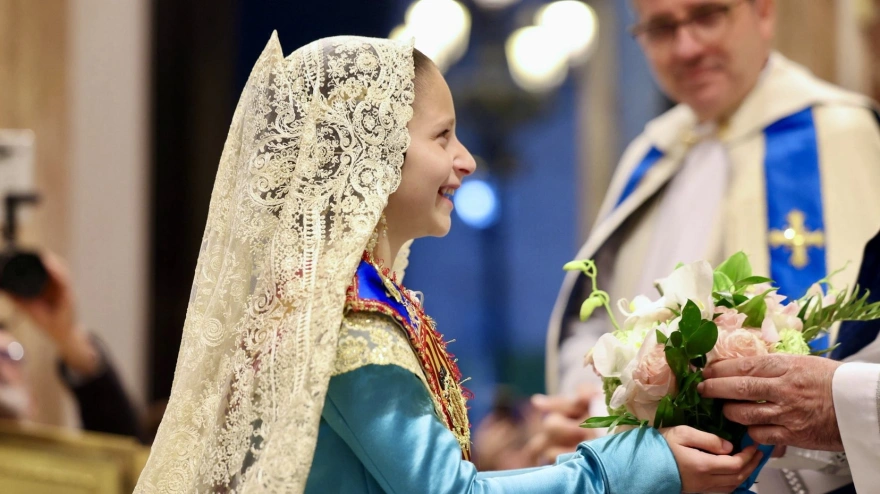 Marta Mercader durante la Ofrenda 2026