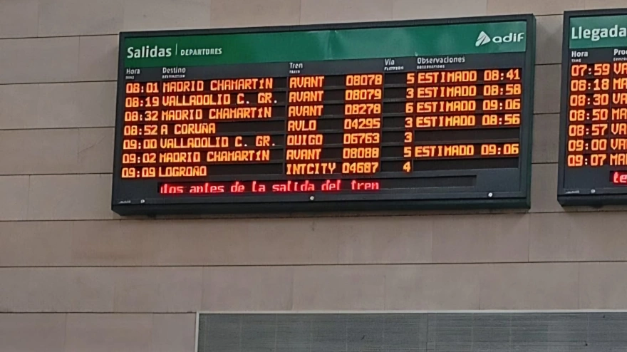 Situación de los trenes a primera hora