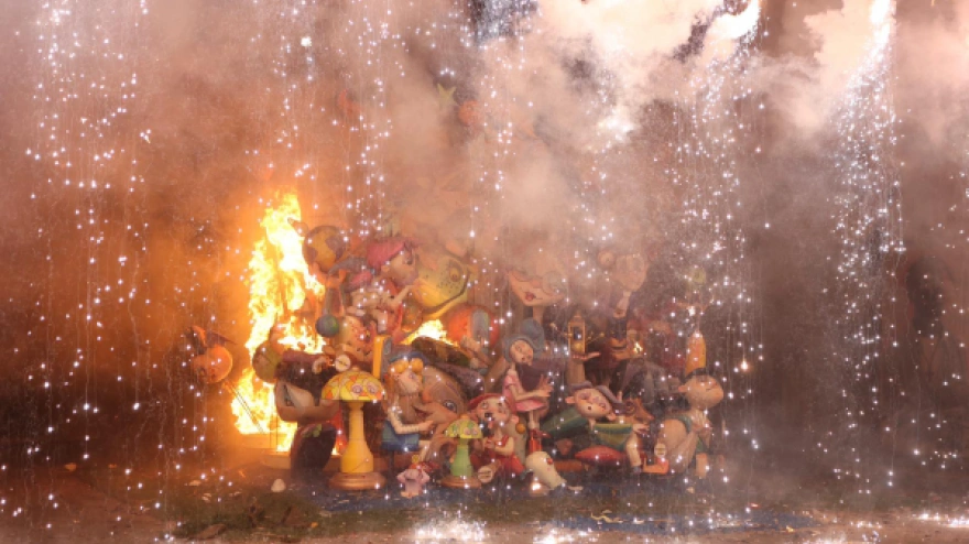 Burriana se prepara para la Cremà de las Fallas