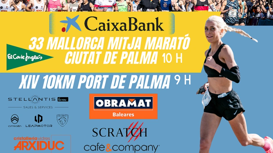 Cartel de la 33ª Media Maratón Ciutat de Palma