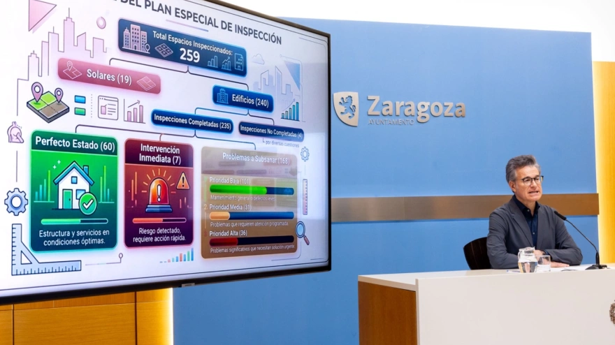 El consejero de Urbanismo, Víctor Serrano, durante la presentación de los datos