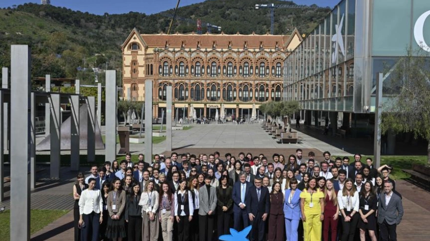 Entrega de becas de doctorado y posdoctorado de la Fundación ”la Caixa”, celebrado en el Museo de la Ciencia CosmoCaixa.