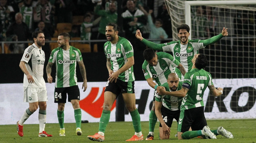 UEFA Europe League round of 16 second leg soccer match between Real Betis and Panathinaikos at La Cartuja stadium in Sevilla, Spain, Thursday, March 19, 2026.PARTIDO DE VUELTA DE DIECISEISAVOS DE FINAL DE LA UEFA EUROPA LEAGUE REAL BETIS vs PANATHINAIKOS900/Cordon Press