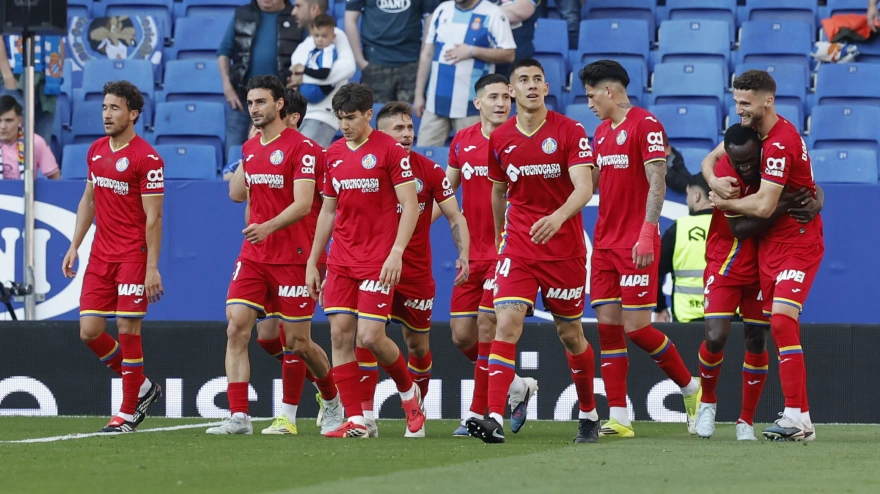 Domingos Duarte celebra su gol en el Espanyol - Getafe