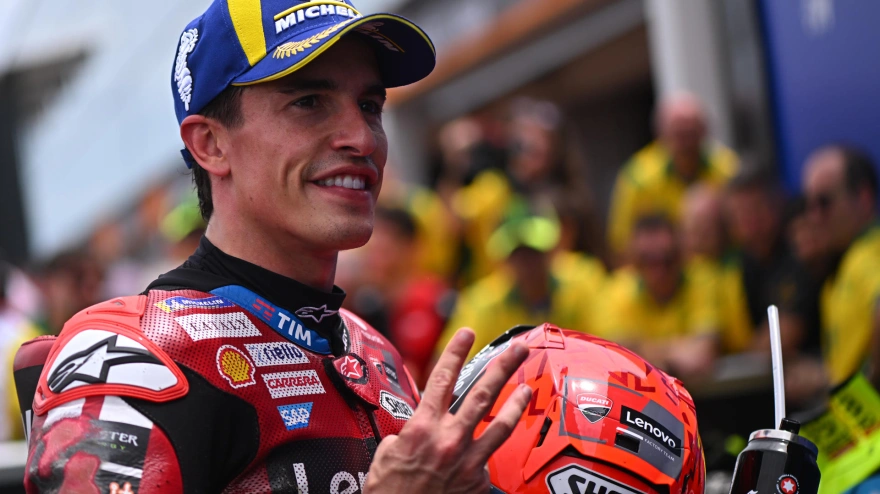 Marc Márquez durante la clasificación del Gran Premio de Brasil de MotoGP