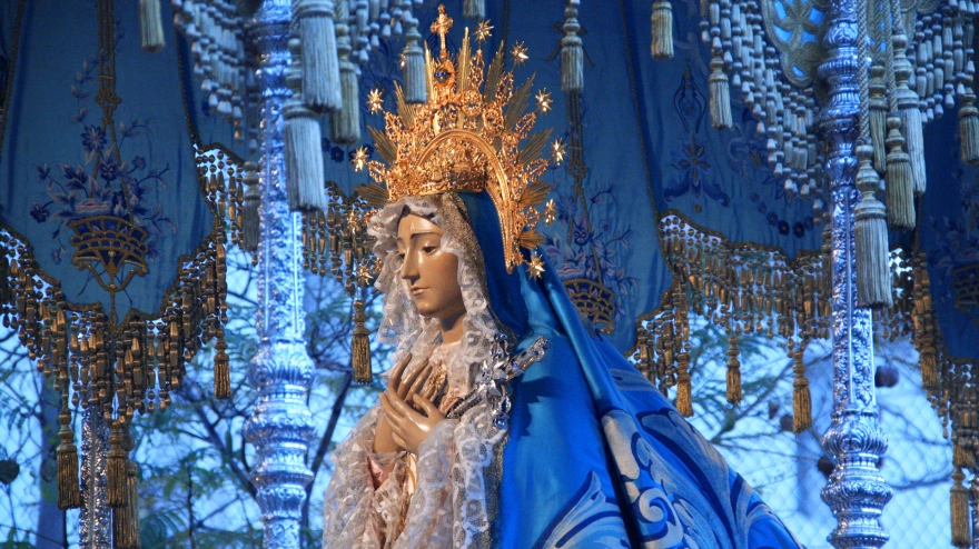 La Virgen-de-los-Dolores. Paso Azul de Lorca