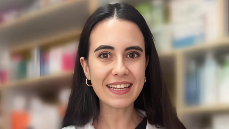 Captura de pantalla de un vídeo de la farmacéutica Elena Monje