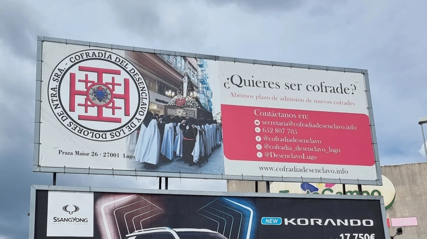 Valla publicitaria en O Ceao