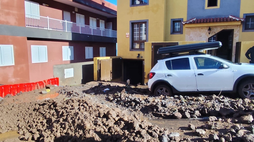 Casa anegada en El Pris