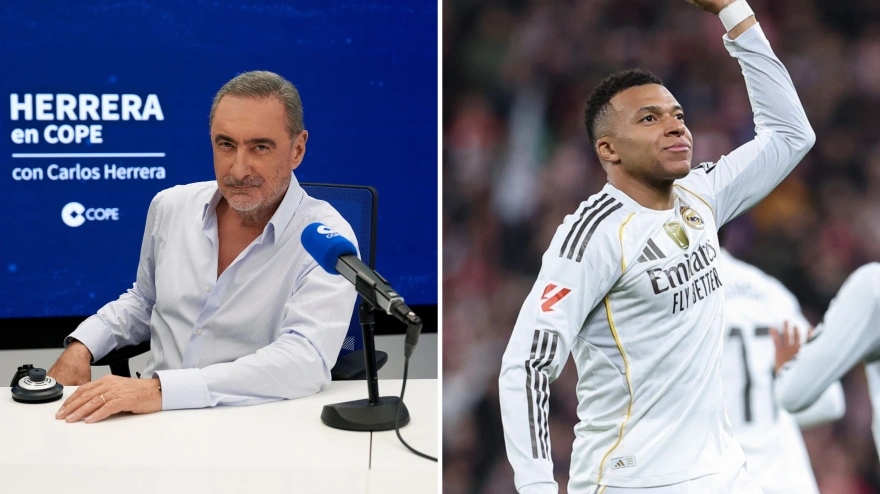 Carlos Herrera y Kylian Mbappé