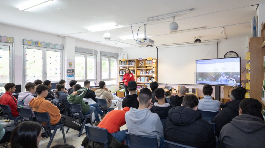 Carmen Lence en el Aula