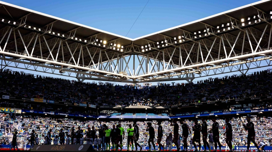 Imagen del RCD Stadium durante el Espanyol - Getafe
