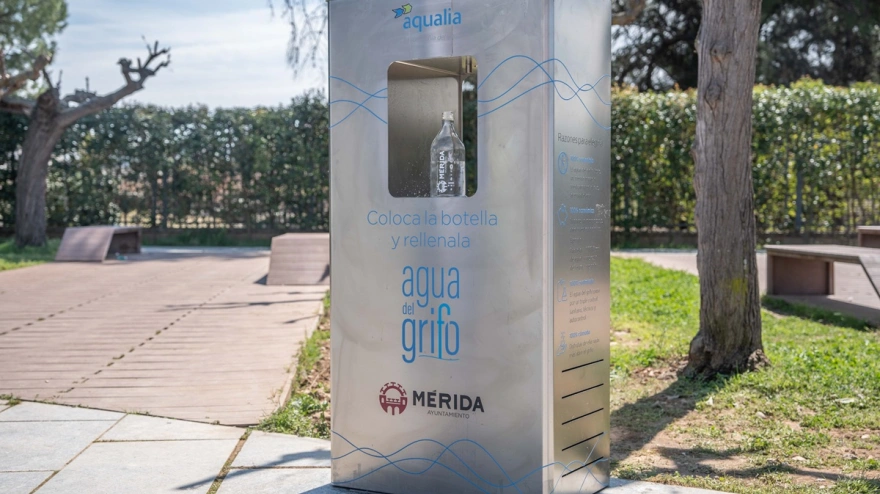 Mérida estrena su primera fuente de agua refrigerada para combatir el calor