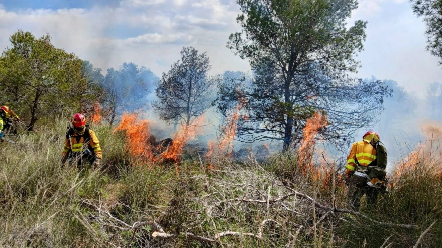Incendio en Sierra Espuña