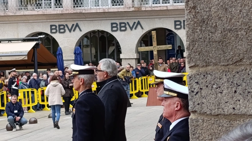 La Armada llega a Lugo para la procesión da Virxe da Esperanza en la que participará Rueda