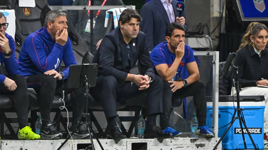 Mauricio Pochettino, durante un partido con la selección de EEUU