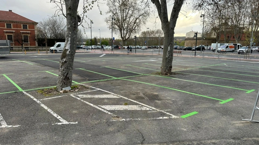 Aparcamiento del entorno de la calle Comandancia de Logroño