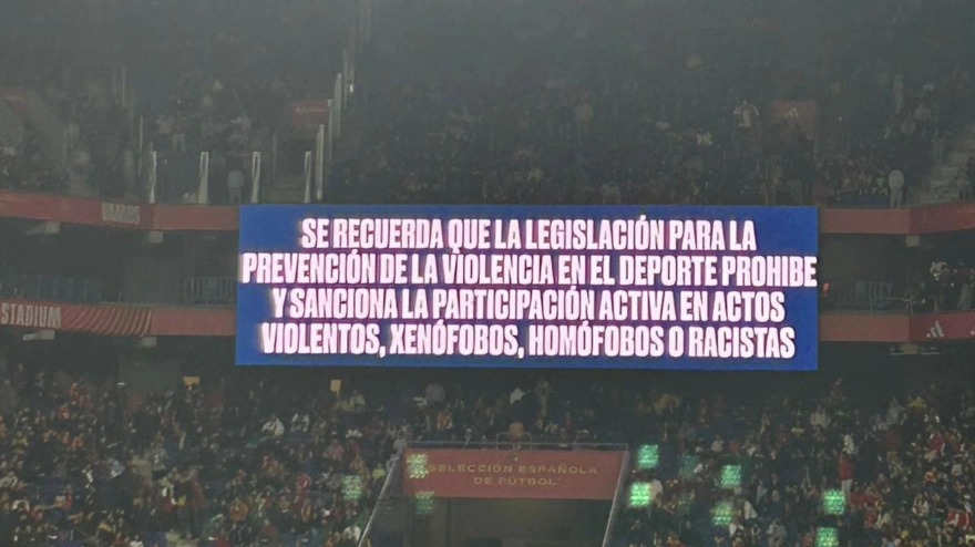 El mensaje que publicó la RFEF durante el España - Egipto