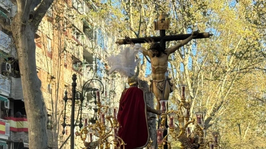 El Cristo de la Lanzada en la Carrera de la Virgen