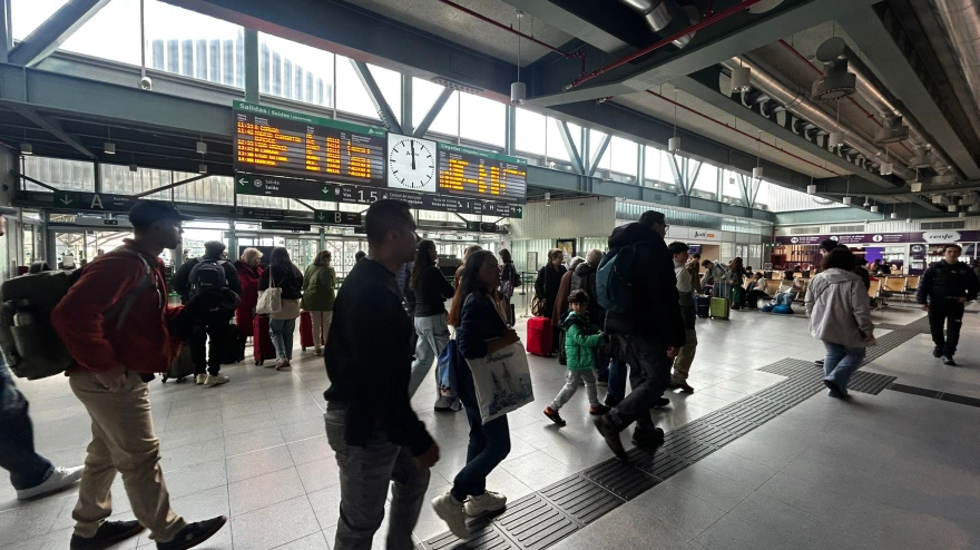 Estación de Santiago de Compostela en Semana Santa