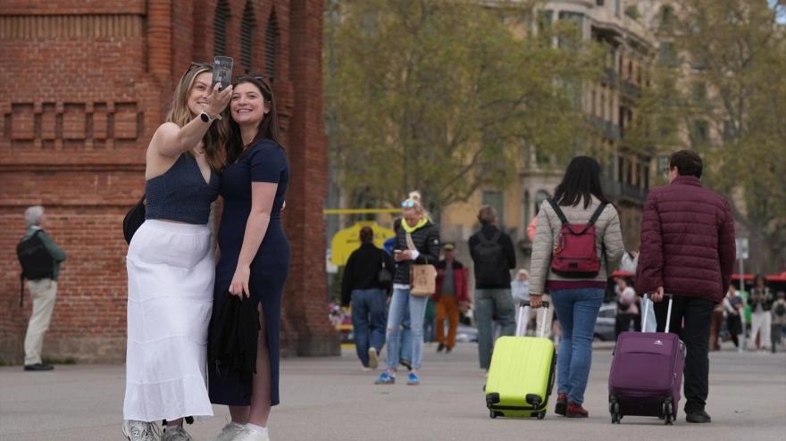 Varias turista por Barcelona esta Semana Santa