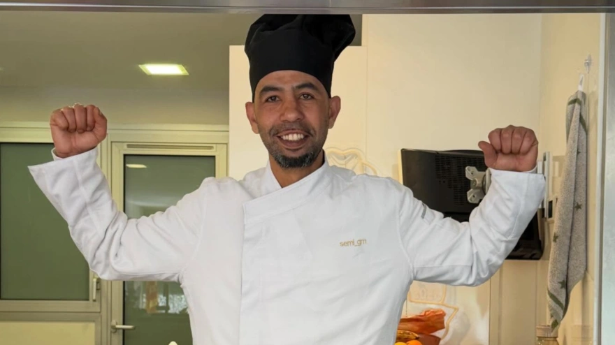 Mounir Nasraoui, durante uno de sus directos en redes sociales