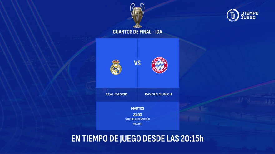Sigue en Tiempo de Juego el Real Madrid- Bayern