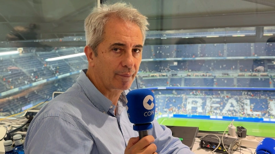 Manolo Lama, en el Santiago Bernabéu