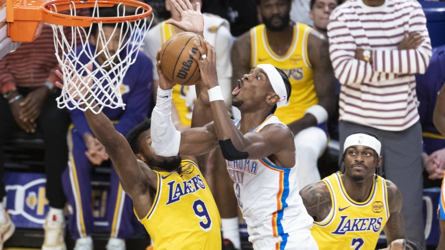 Los Lakers cayeron en casa con los Thunder sin sus grandes estrellas.