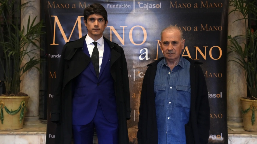 Sebastián Castella y Víctor Gómez Pin, en el 'Mano a mano' de Cajasol en Sevilla