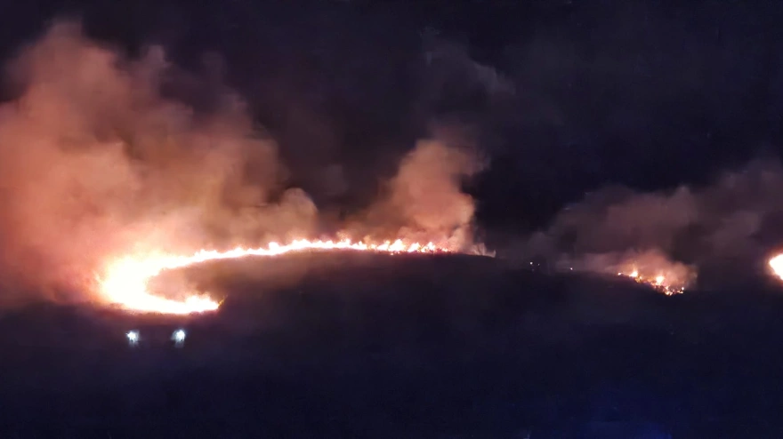 La noche del incendio en Los Tojos, Cantabria