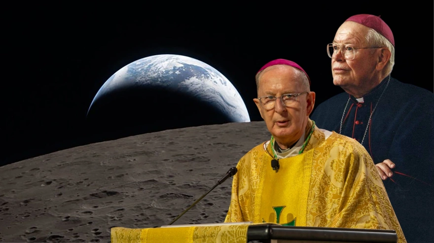 W. Borders y J. Noonan, obispos de la Luna