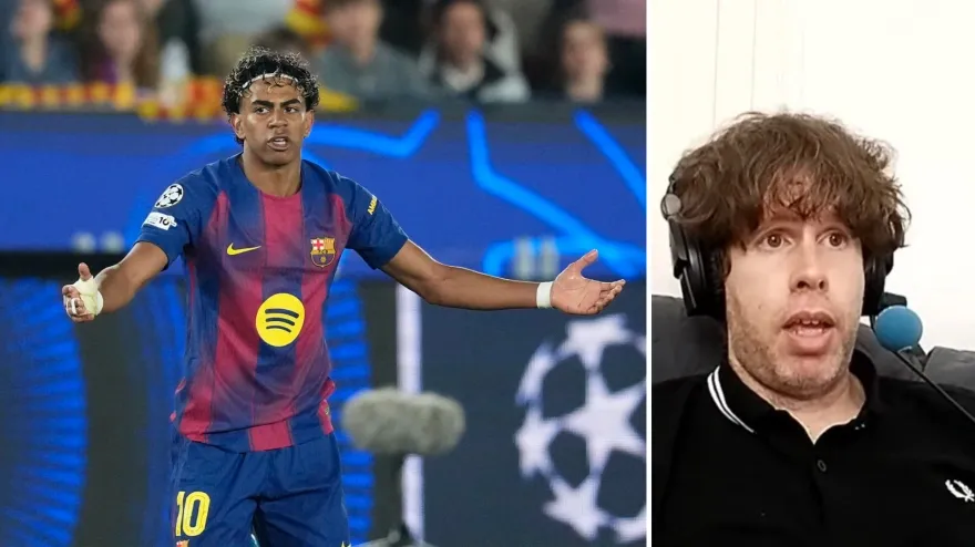 Lamine Yamal y Dani Senabre