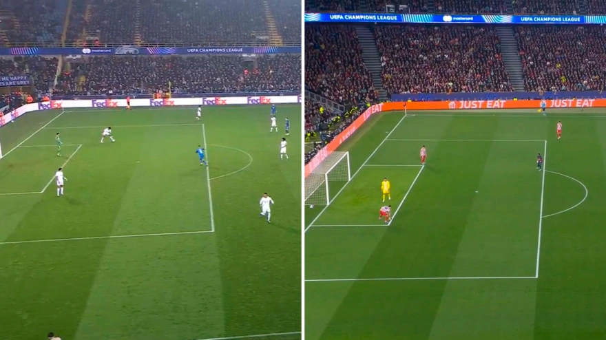 El detalle que marca la diferencia entre la jugada del Brujas-Aston Villa que sí se pitó penalti y la polémica mano de Pubill no señalada