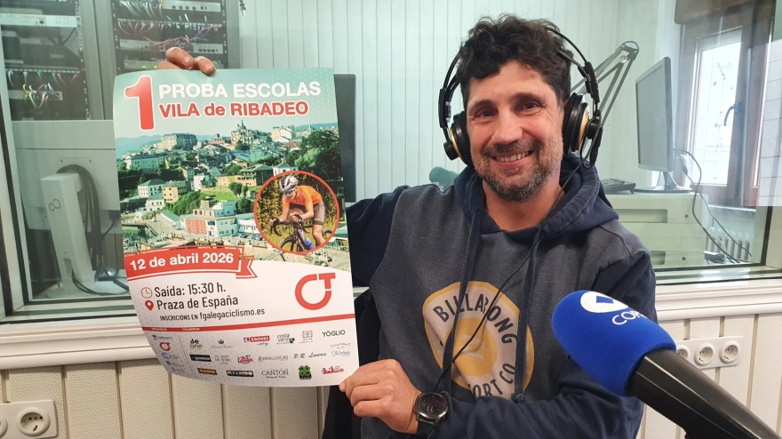 Iván Rodríguez, organizador de la Proba Escolas Vila de Ribadeo