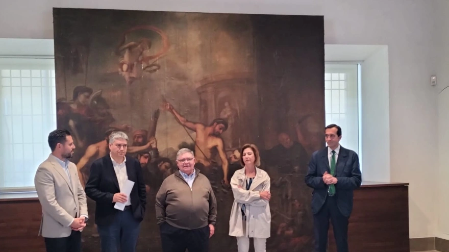 Presentación de la restauración del cuadro Los protomártires de la Orden Hospitalaria