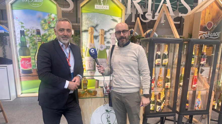 Verísimo Busto, consejero delegado de Sidra Mayador, en el especial de COPE Asturias desde el Salón Gourmets 2026