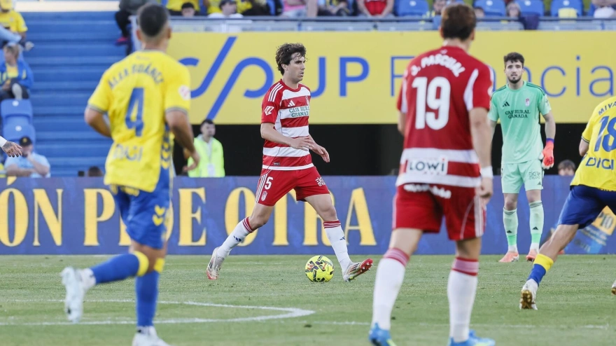 Manu Lama en el partido disputado en Las Palmas