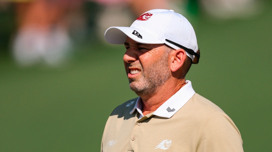 Sergio García, durante su participación en el Masters de Augusta