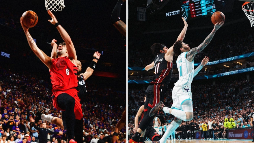 Portland y Charlotte ganaron sus partidos ante Suns y Heat respectivamente.