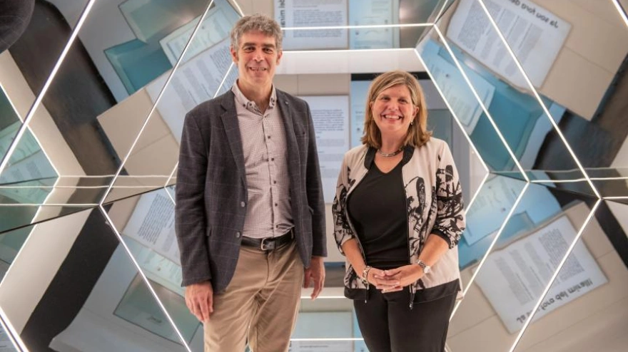 Josep Miquel del Campo i Maribel Tost al Caixaforum Lleida