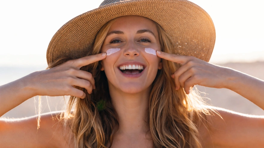Protector solar en primavera