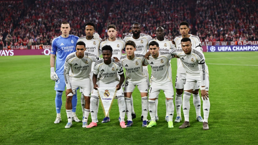 Once del Real Madrid en Múnich ante el Bayern